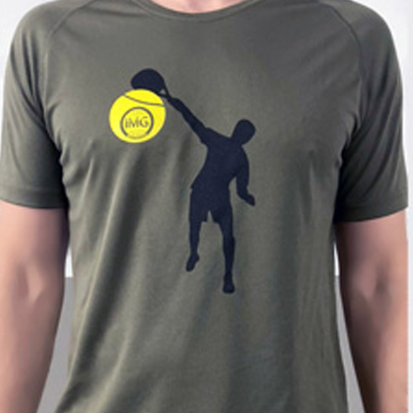 camiseta técnica padel hombre oliva
