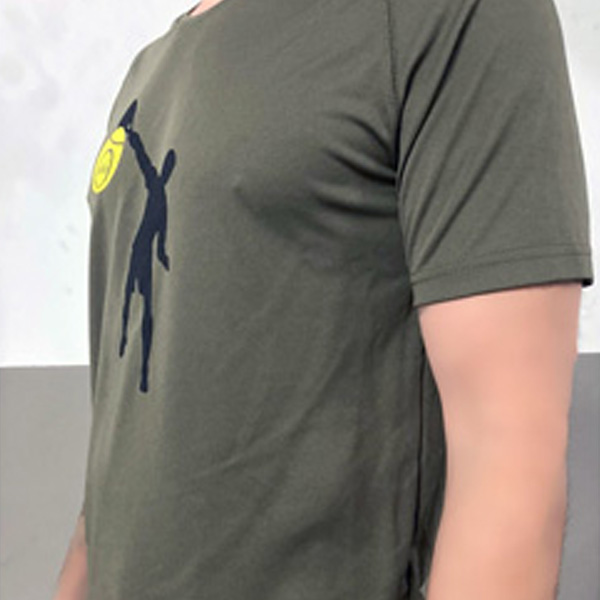 camiseta técnica padel hombre oliva