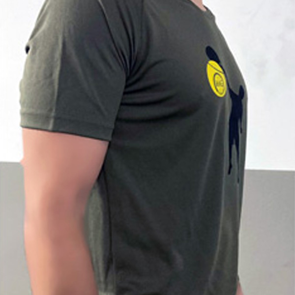 camiseta técnica padel hombre oliva