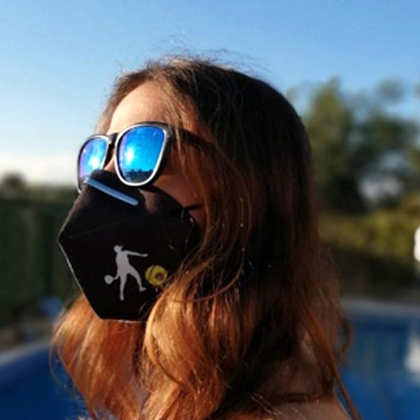 mascarilla higienica reutilizable padel