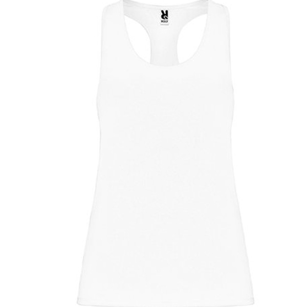 camiseta técnica tirantes mujer blanca