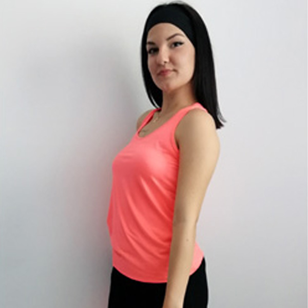 camiseta técnica tirantes mujer coral