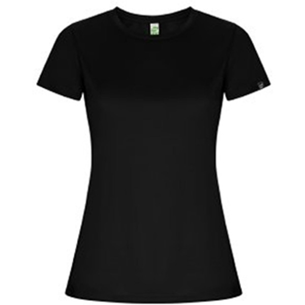 camiseta-deportiva-eco-mujer-imola-negra camiseta técnica mujer negra