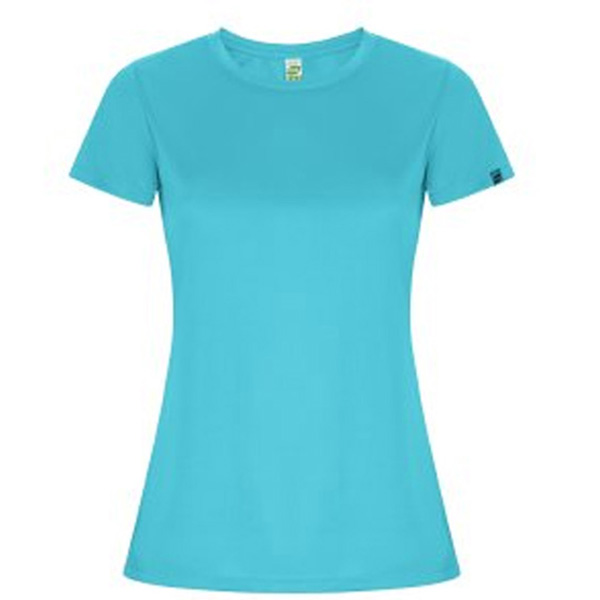 camiseta-deportiva-eco-mujer-imola-turquesa camiseta técnica turquesa