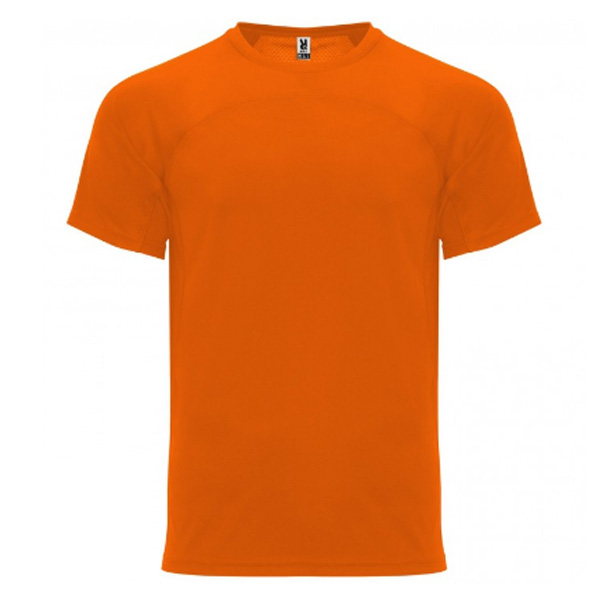 camiseta técnica hombre naranja