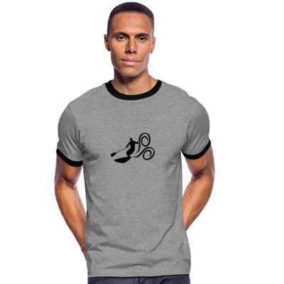 Camiseta contraste paddle surf hombre