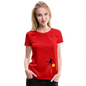 Camiseta roja padel mujer