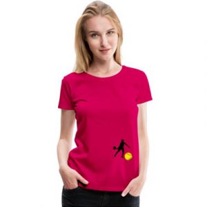 Camiseta fucsia padel mujer
