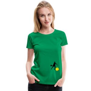 Camiseta verde padel mujer
