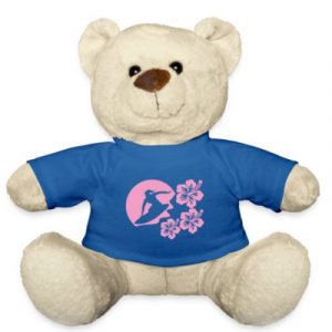 surf peluche camiseta azul