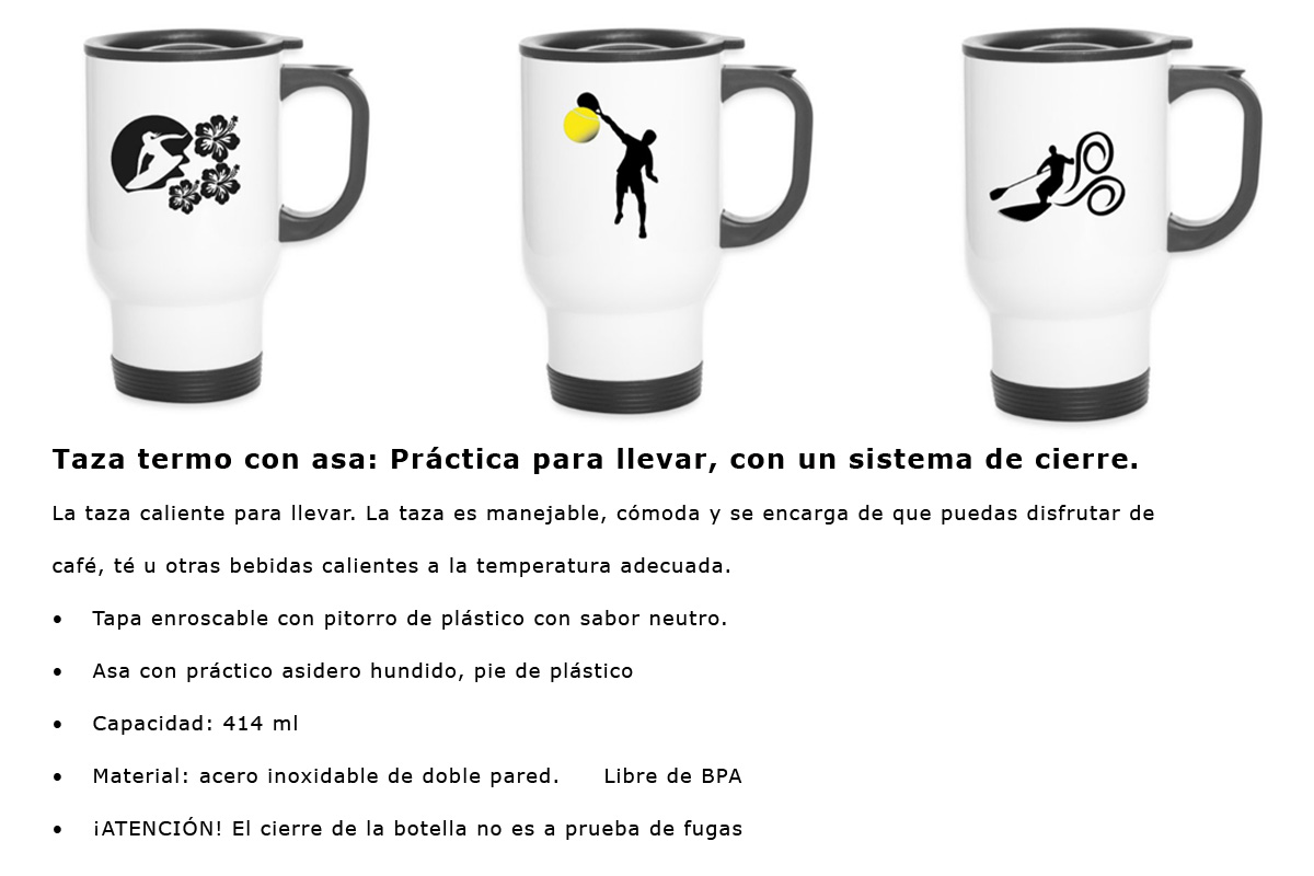 Taza termo personalizada